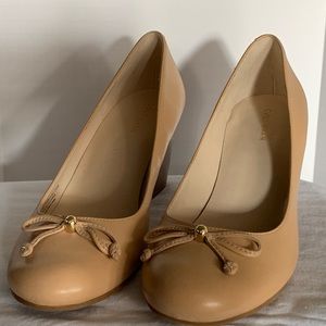 Ivory leather cole Haan wedges